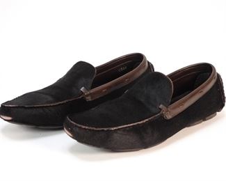 5022: Prada Cavallino Brown Pony Hair Loafers size 9
