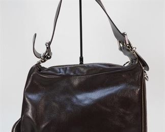 5041: Fendi Brown Leather Bag
