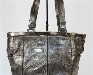 5043: Jimmy Choo Metallic Leather Bag