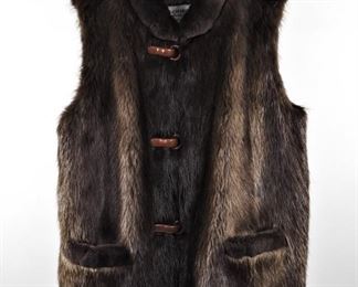 5047: Tolchinsky Brown Fur Vest