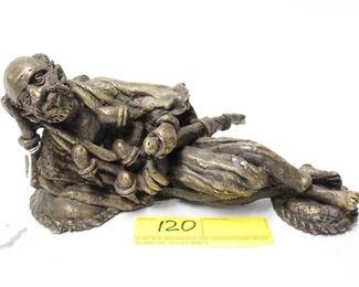 120: 9" bronze sculpture