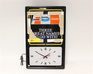 121: Fram advertising clock