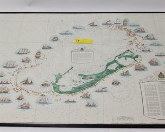 171: Map of Ships Sank Around Bermuda