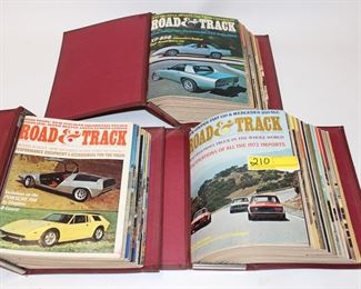 210: Vintage1970's Road & Track magazines