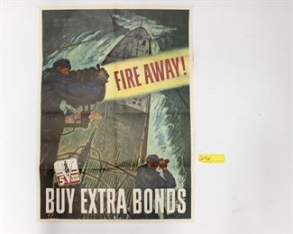 216: 1944 Schreiber War bonds poster