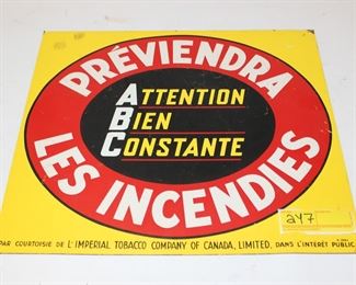 247: French tobacco sign
