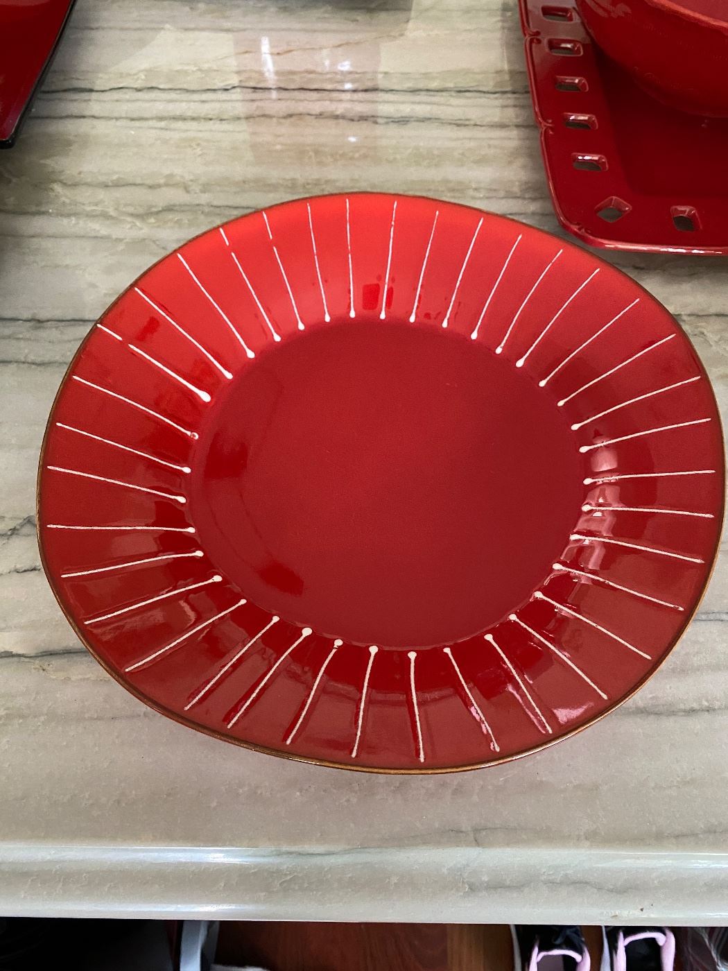 $30. 13” round Vietri bowl. 