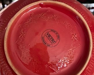 $35. 12” round x 5" tall Vietri bowl. 