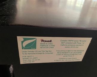 F2 - $225. Powell Furniture cabinet. Measures 20” deep x 50” wide x 38” tall. 