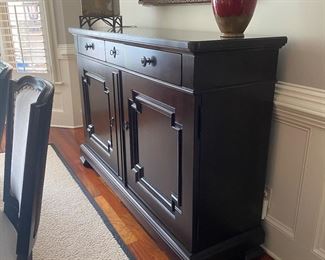 F8 $450. Universal Furniture Buffet Cabinet.  Measures 20” wide x 71” long x 47” tall. Excellent Condition. 