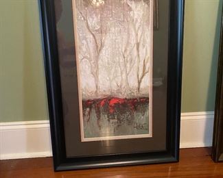 W6 $40. Framed art print measures 22” x 34”.  "Tita Q"