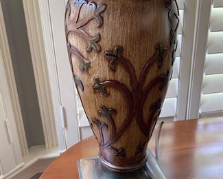 L5 - $40 PAIR of table lamps. 34” tall. Shades are in good condition. 