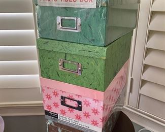 $1 each photo storage boxes. 