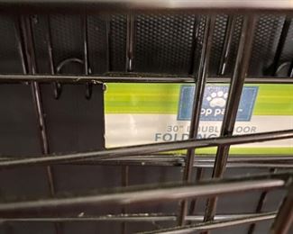 $25. 30" double door folding crate. 
