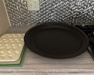 $35. 21.5” round candle / display tray. 