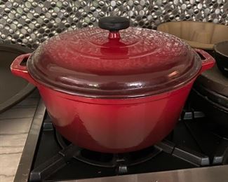 $10 Enamel cast iron (no name made in China) interior is in rough condition. 