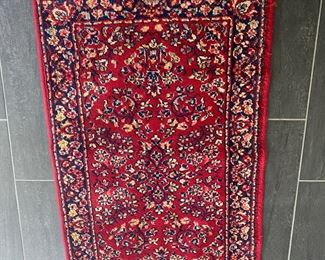 $50.  Wool Sears Kisme Classic Rug. Measures 2'2" x 4'2". 