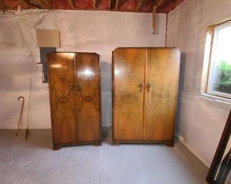 His and Hers Antique Armoire/wardrobes 