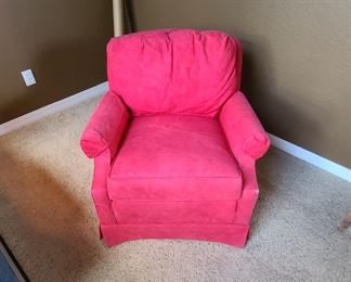Is red accent chair small