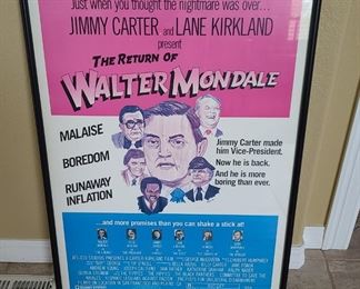 The return of walter mondale poster vintage