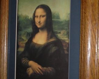 Framed/matted Mona Lisa