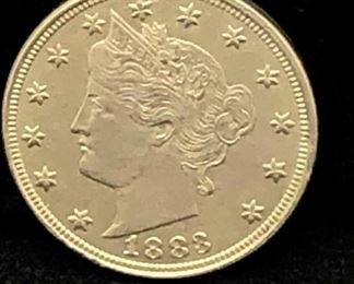 Antique 1883 racketeer nickel