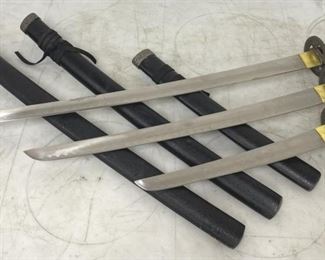 Japanese katana swords