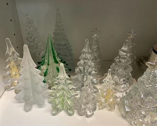 Glass Christmas trees