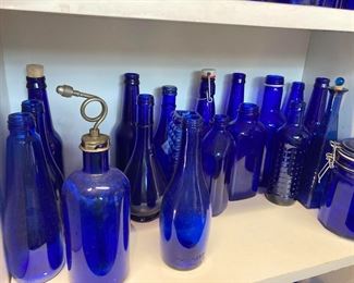 More blue bottles