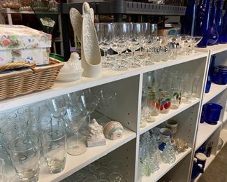 Glassware - so much glassware