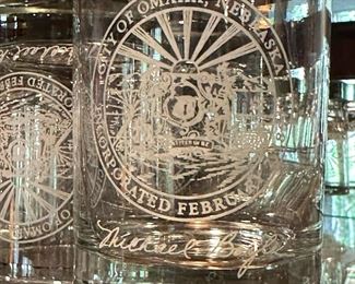 City of Omaha "Mike Boyle" Old Fashioned Glasses