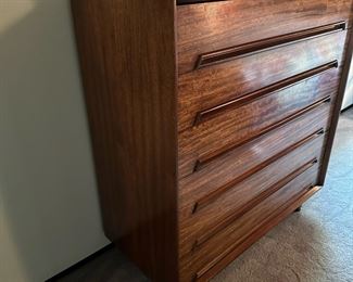 MCM Tallboy Dresser PERSPECTIVE by MILO BAUGHMAN for Drexel Furniture