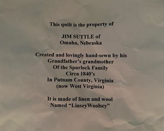 1800's Hand Stitched Quilts