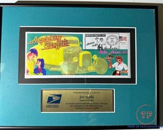 "American Graffiti" Memorabilia Presented to Mayor Jim Suttle