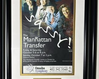 Signed THE MANHATTAN TRANSFER Concert Poster
