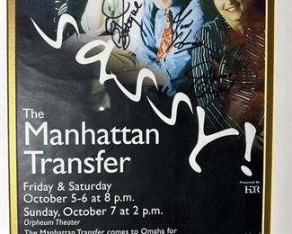 Signed THE MANHATTAN TRANSFER Concert Poster
