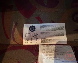 ETHAN ALLEN Custom Upholstered Armchair