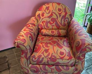 ETHAN ALLEN Custom Upholstered Armchair