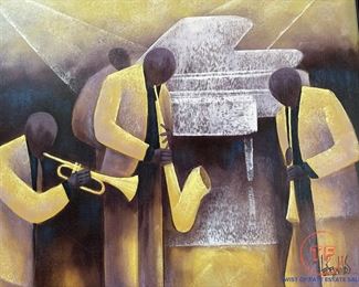 Oil on Canvas "All That Jazz" by IRIS REYNOLDS