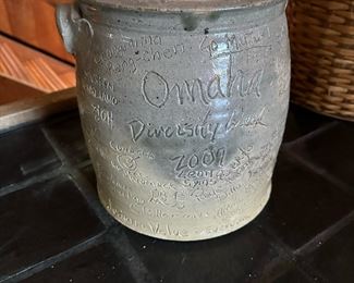 "Omaha Diversity Week 2009" Signed Crock