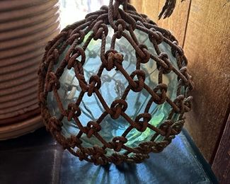Antique Japanese Handblown Glass Fishing Buoy