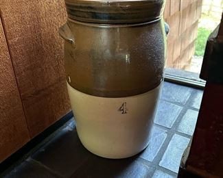 #4 STONEWARE Butter Churn