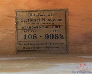 Oak GLOBE-WERNICKE Mission Barrister Bookcase