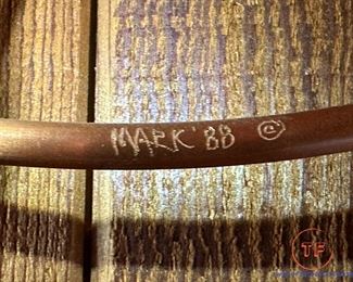 Metal Farm Scene Wall Art Signed "Mark '88"