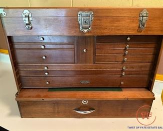 1960's Vintage H. GERSTNER & SONS Machinist Tool Chest with Drawer Base