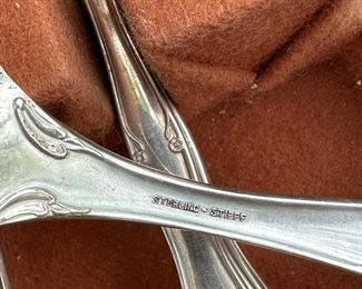 1961 Kirk Stieff "Carrollton" STERLING SILVER Flatware Set