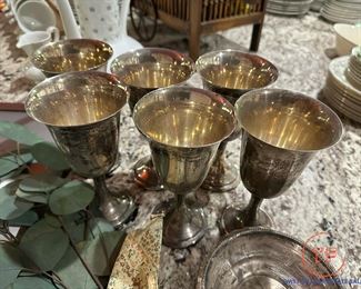 Vintage ALVIN Sterling Silver Water Goblet S249 Goblet 6 1/2" Tall