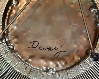 1970’s Brutalist Signed CASA DEVALL Metal Art Sunburst - 3’ Diameter