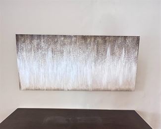 Silver and Gold Glitter Canvas Wall Art
