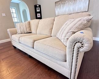 Ashley Furniture Industries Beige Upholstered Couch
